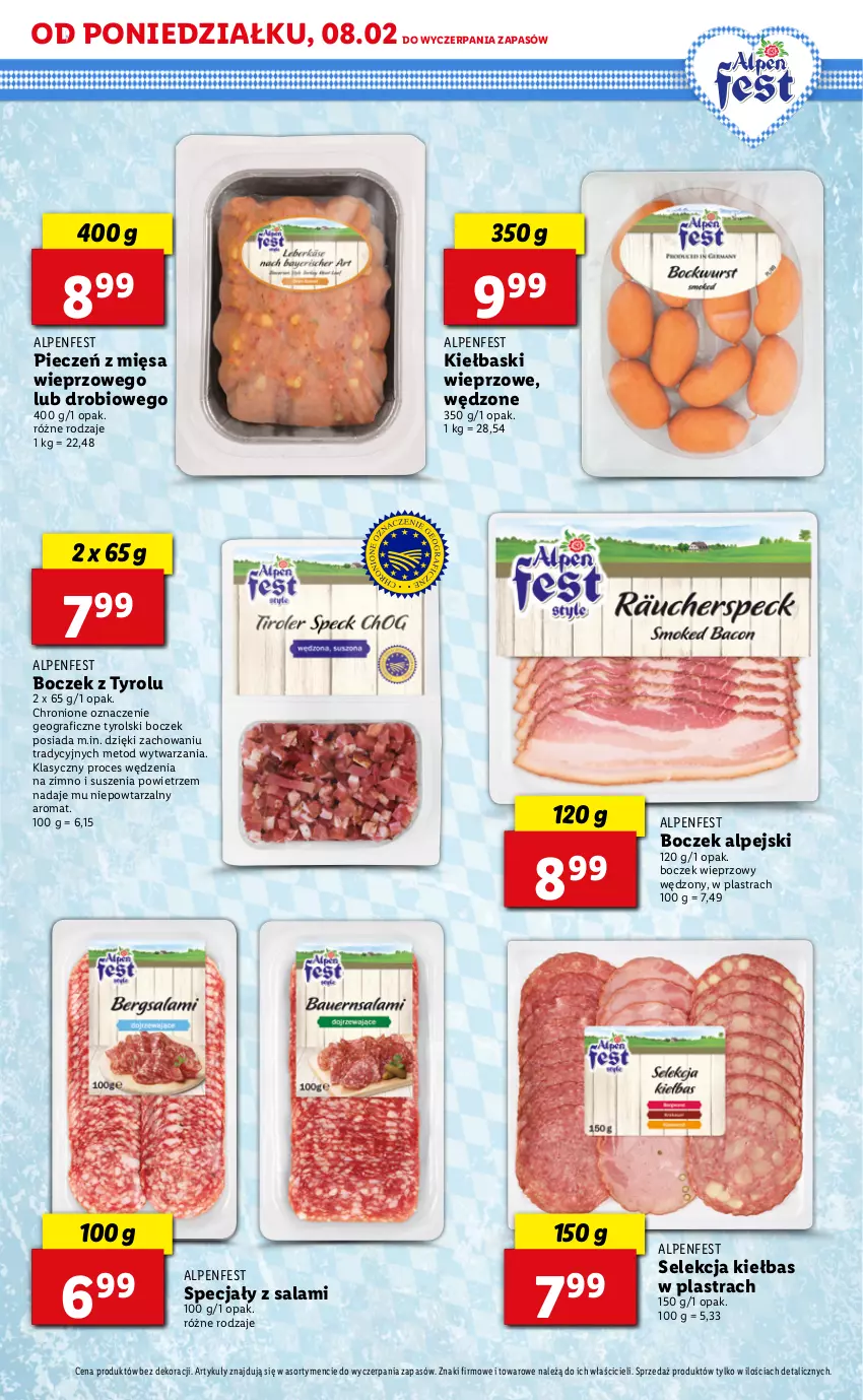 Gazetka promocyjna Lidl - TYDZIEŃ KUCHNI ALPEJSKIEJ - ważna 08.02 do 13.02.2021 - strona 3 - produkty: Boczek, Boczek wieprzowy, Gra, Piec, Salami