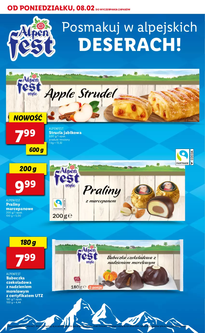 Gazetka promocyjna Lidl - TYDZIEŃ KUCHNI ALPEJSKIEJ - ważna 08.02 do 13.02.2021 - strona 8 - produkty: Deser, Praliny, Ser, Strucla