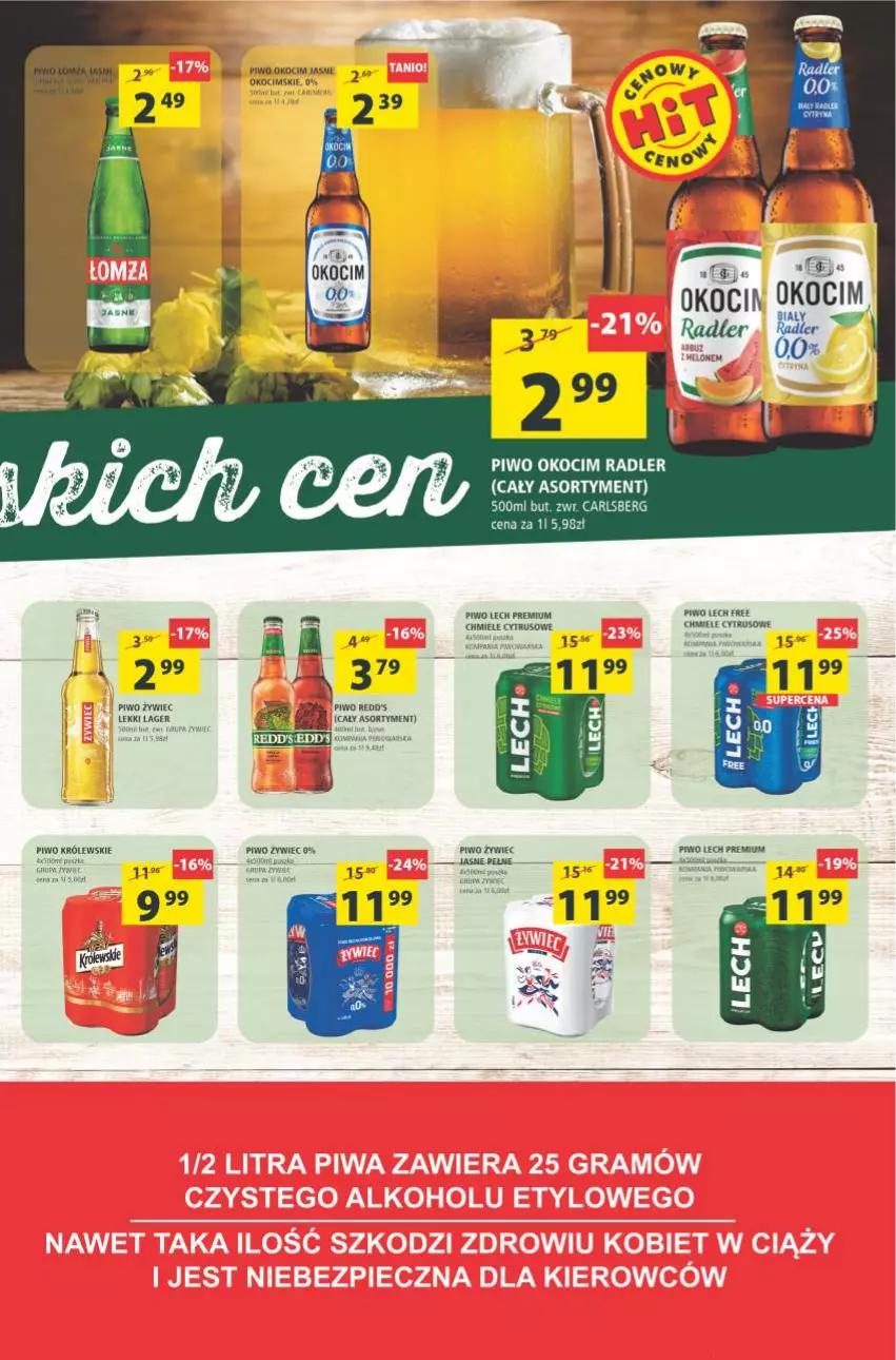 Gazetka promocyjna Arhelan - Gazetka - ważna 18.06 do 27.06.2021 - strona 19 - produkty: Arbuz, Carlsberg, Koc, Królewski, Lech Premium, Okocim, Piwo, Radler, Redd's