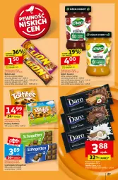 Gazetka promocyjna Auchan - Pewność Niskich Cen Hipermarket - Gazetka - ważna od 04.09 do 04.09.2024 - strona 29 - produkty: Schogetten, Praliny, Dżem, Lion, Czekolada, Toffifee, Baton