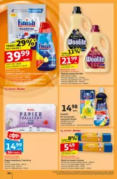 Gazetka promocyjna Auchan - Pewność Niskich Cen Hipermarket - Gazetka - ważna od 04.09 do 04.09.2024 - strona 36 - produkty: Płyn do prania, Papier, Finish, Tablet, Worki na śmieci, Papier toaletowy, Woolite, Worki na śmiec, Zmywarki