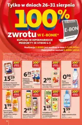 Gazetka promocyjna Auchan - Pewność Niskich Cen Hipermarket - Gazetka - ważna od 04.09 do 04.09.2024 - strona 4 - produkty: Sok, Mus, Sok jabłkowy, Smoothie, Woda mineralna, Kabanos, Woda, Mango, LG