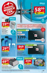 Gazetka promocyjna Auchan - Pewność Niskich Cen Hipermarket - Gazetka - ważna od 04.09 do 04.09.2024 - strona 51 - produkty: LED TV, Radiobudzik, Philips, Słuchawki, Głośnik, Mikrofon, Budzik, Kosz, Warka, Manta, Helio, LG