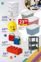 Gazetka promocyjna Auchan - Pewność Niskich Cen Hipermarket - Gazetka - ważna od 04.09 do 04.09.2024 - strona 61 - produkty: Pojemnik, LEGO, Regał