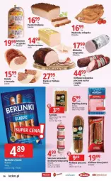 Gazetka promocyjna E Leclerc - Gazetka - ważna od 20.01 do 20.01.2024 - strona 9 - produkty: Piec, Kurczak, Sok, Sokołów, Kiełbasa krakowska, Parówki, Pasztet, Salceson, Duda, Szynka, Rolada, Kabanos, Kiełbasa, Olewnik, Berlinki, Fa