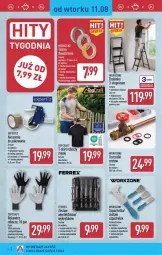 Gazetka promocyjna Aldi - Przygotuj się na kolejny tydzień - Gazetka - ważna od 13.08 do 13.08.2026 - strona 4 - produkty: Top, Ser, Inka, Akcesoria do pakowania, T-shirt, Rękawice, Zestaw wierteł, Rękawice robocze, Fa