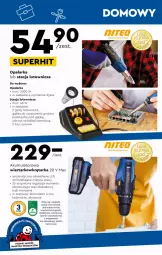 Gazetka promocyjna Biedronka - Okazje tygodnia - Gazetka - ważna od 22.02 do 22.02.2023 - strona 10 - produkty: Top, Opalarka, Akumulatorowa wiertarkowkrętark, Wiertarkowkrętarka, Warka, Tarka, Wkręt, Wkrętarka, Akumulator