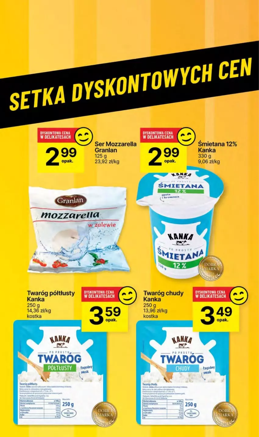 Gazetka promocyjna Delikatesy Centrum - Dyskontowe ceny w Delikatesach Centrum - ważna 04.01 do 10.01.2024 - strona 31 - produkty: Gra, Mięta, Mozzarella, Twaróg, Twaróg chudy, Twaróg półtłusty