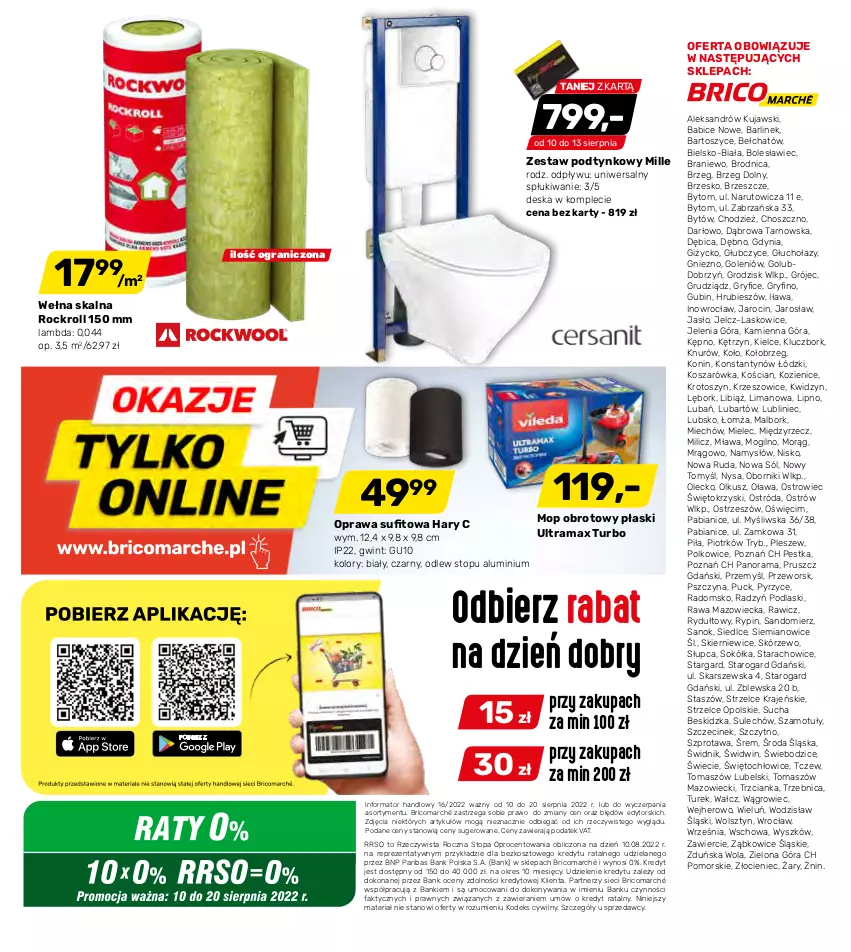 Gazetka promocyjna Bricomarche - ważna 10.08 do 20.08.2022 - strona 12 - produkty: BIC, Fa, Gra, Gry, Kosz, Kujawski, Mop, Namysłów, Podlaski, Rama, Sok, Sokół, Sól, Sprzedawcy, Szprot, Top, Wełna