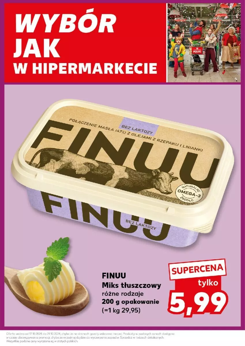 Gazetka promocyjna Kaufland - ważna 21.10 do 23.10.2024 - strona 14 - produkty: Finuu, Miks tłuszczowy