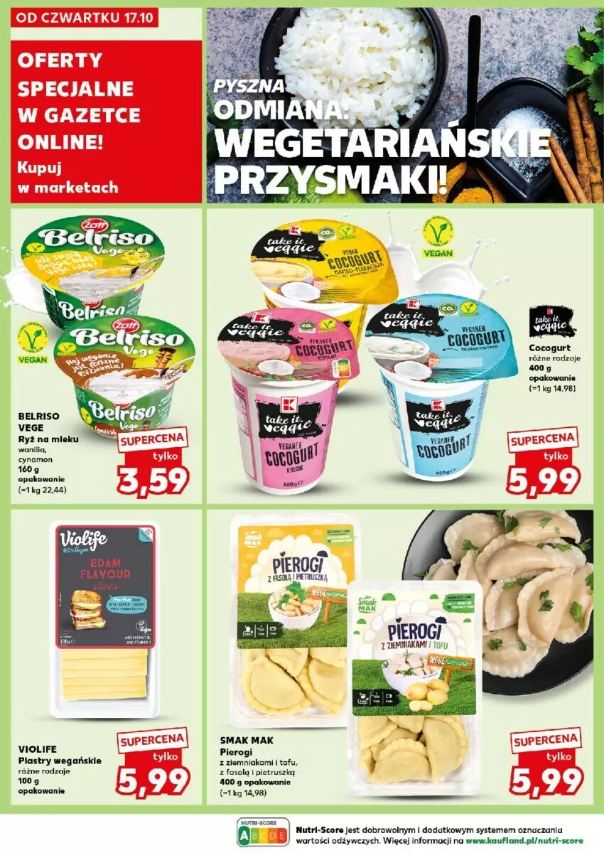 Gazetka promocyjna Kaufland - ważna 21.10 do 23.10.2024 - strona 19 - produkty: Belriso, Edam, Fa, Pierogi, Ryż, Ryż na mleku, Tofu