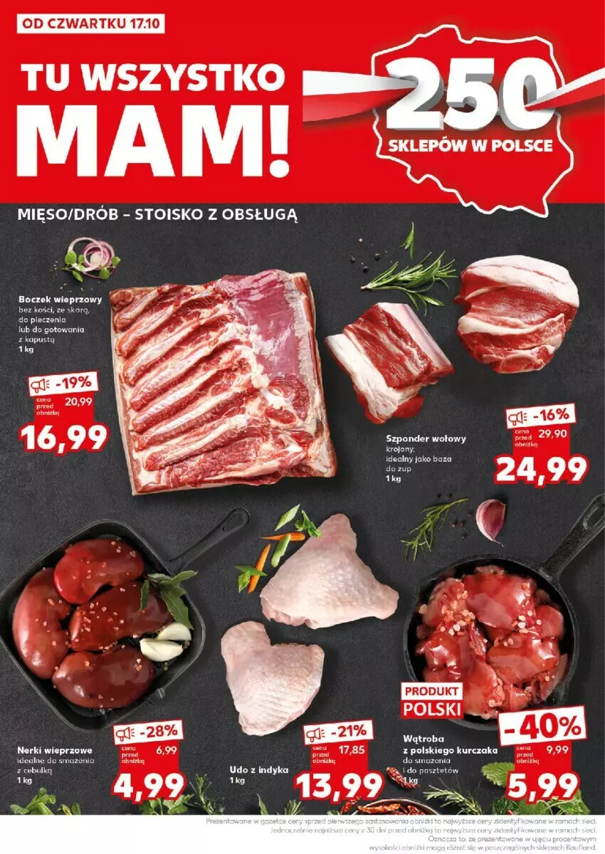 Gazetka promocyjna Kaufland - ważna 21.10 do 23.10.2024 - strona 4 - produkty: Boczek, Boczek wieprzowy, Drób, Kapustą, Kurczak, Mięso