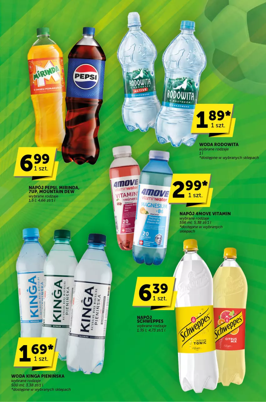 Gazetka promocyjna ABC - ważna 13.06 do 25.06.2024 - strona 27 - produkty: Mirinda, Napój, Pepsi, Schweppes, Woda