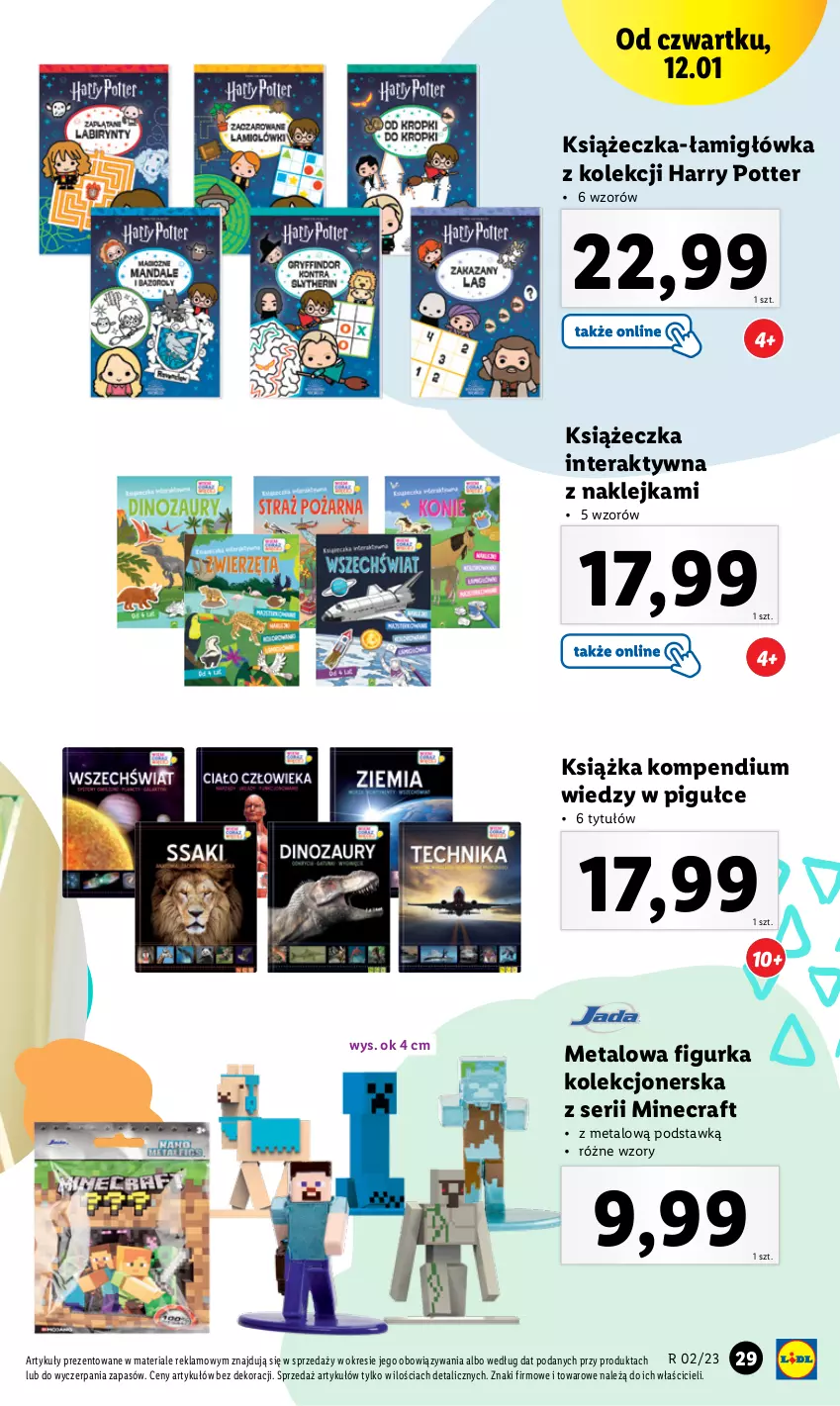 Gazetka promocyjna Lidl - GAZETKA - ważna 09.01 do 14.01.2023 - strona 34 - produkty: Harry Potter, Klej, Książka, Minecraft, Ser, Tera