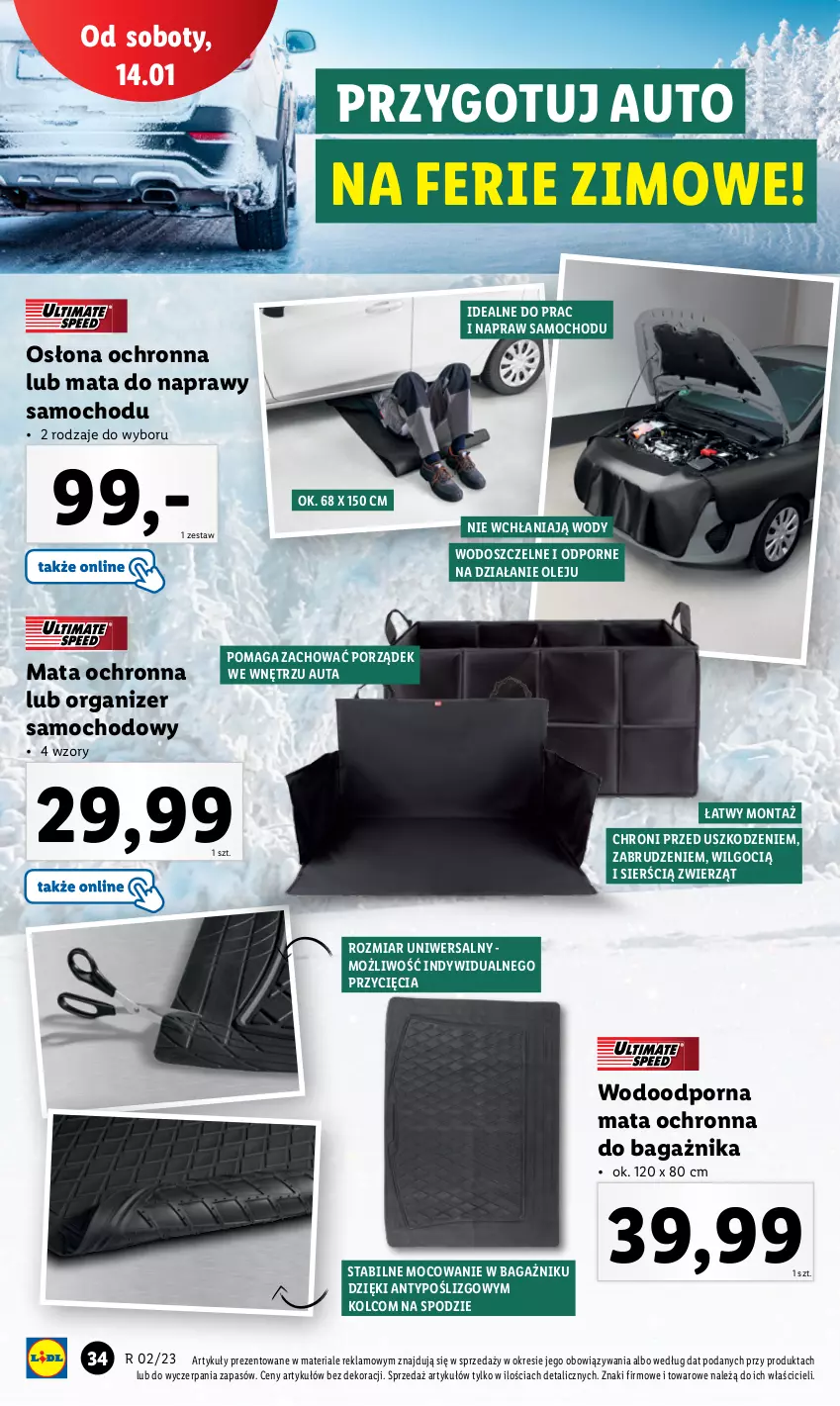 Gazetka promocyjna Lidl - GAZETKA - ważna 09.01 do 14.01.2023 - strona 41 - produkty: LG, Mata ochronna, O Bag, Olej, Organizer, Por