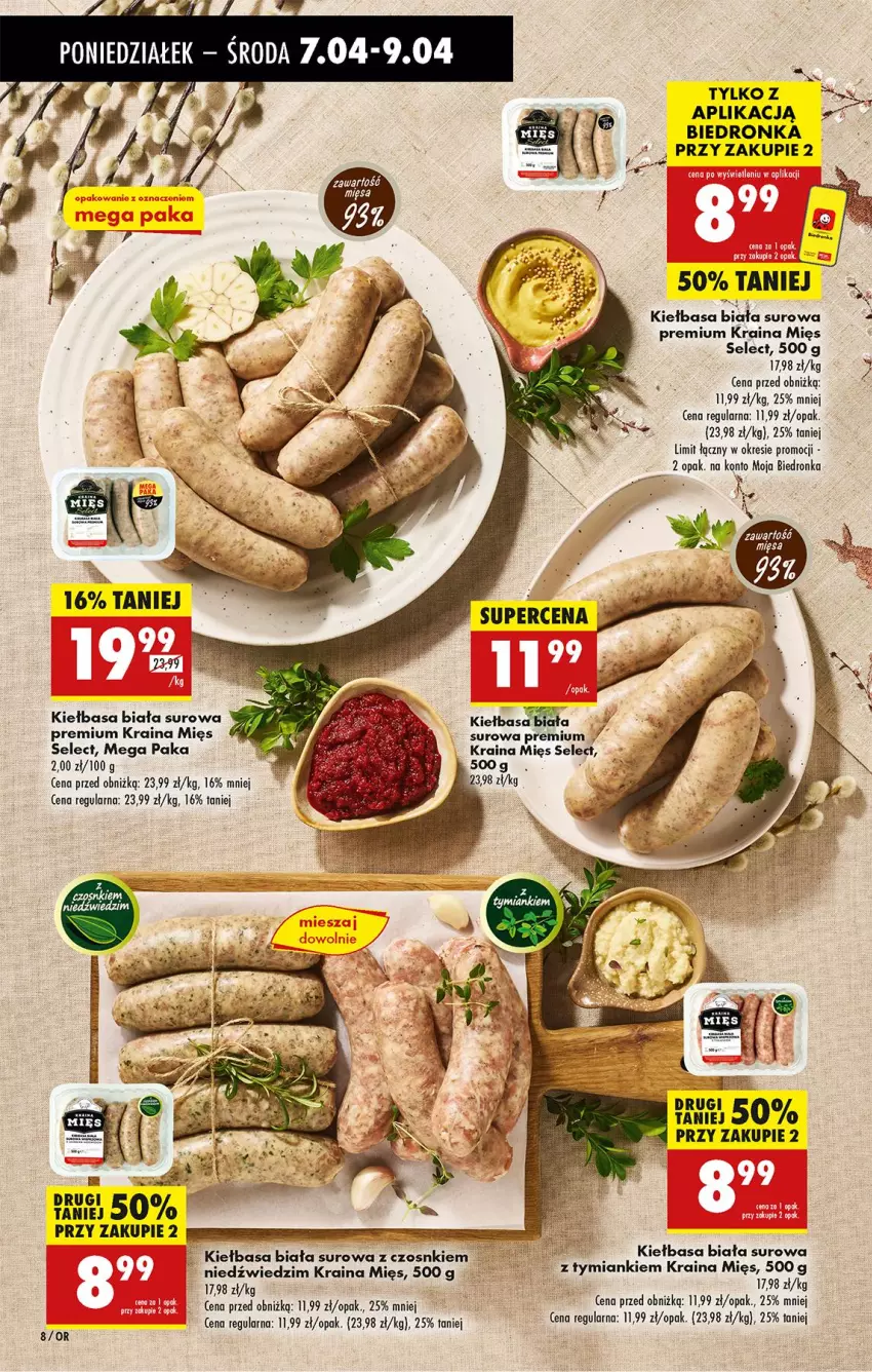 Gazetka promocyjna Biedronka - Od Poniedziałku - ważna 07.04 do 12.04.2025 - strona 11 - produkty: Fa, Kiełbasa, Kiełbasa biała