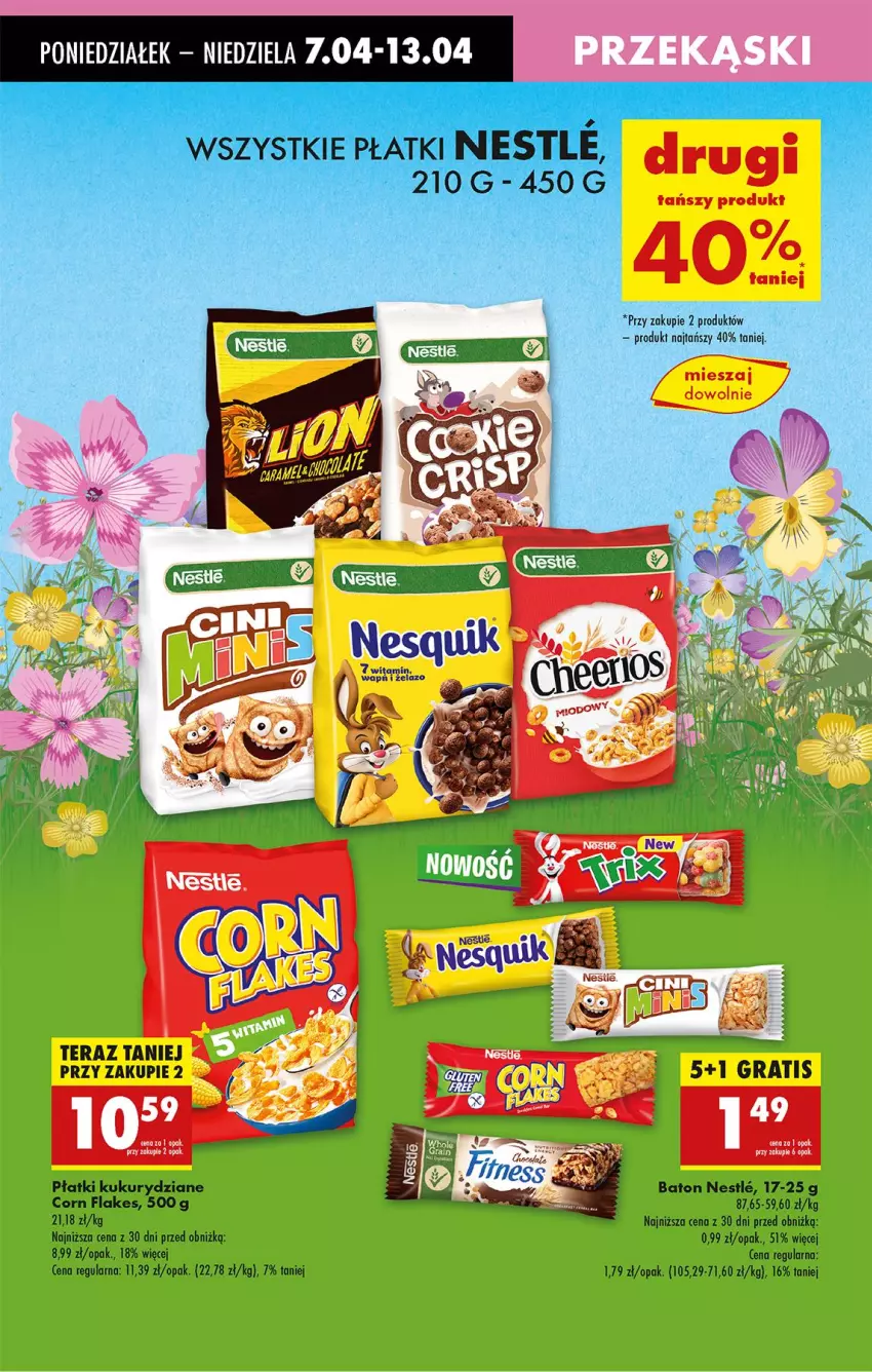 Gazetka promocyjna Biedronka - Od Poniedziałku - ważna 07.04 do 12.04.2025 - strona 47 - produkty: Baton, Corn flakes, Leon, Tera