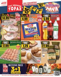 Gazetka promocyjna Topaz - Gazetka - Gazetka - ważna od 30.10 do 30.10.2024 - strona 1 - produkty: Jaja, Coca-Cola, Tera, Znicz, Jacobs, LG
