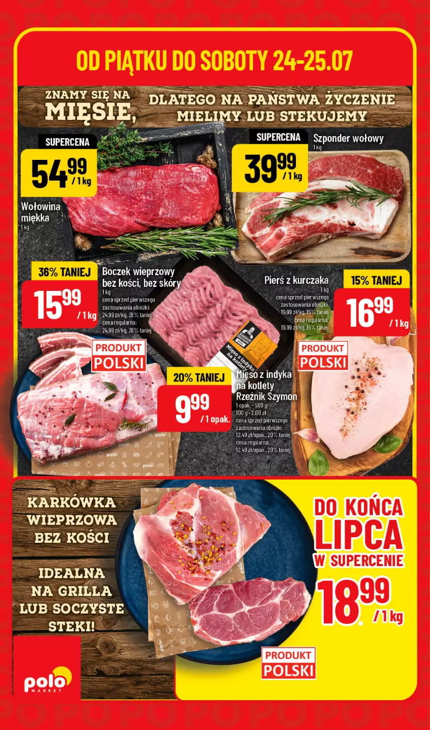 Gazetka promocyjna PoloMarket - Oferta SUPERHITY na weekend - ważna 24.07 do 25.07.2026 - strona 4 - produkty: Boczek, Boczek wieprzowy, Grill, Stek