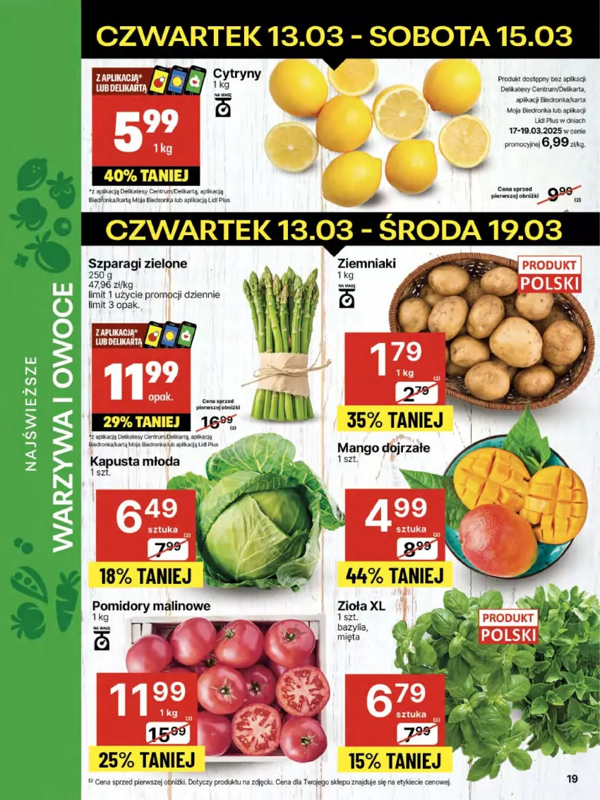 Gazetka promocyjna Delikatesy Centrum - NOWA GAZETKA Delikatesy Centrum od 13 marca! 13-19.03.2025 - ważna 13.03 do 19.03.2025 - strona 19 - produkty: Cytryny, Mięta, Rum, Ziemniaki