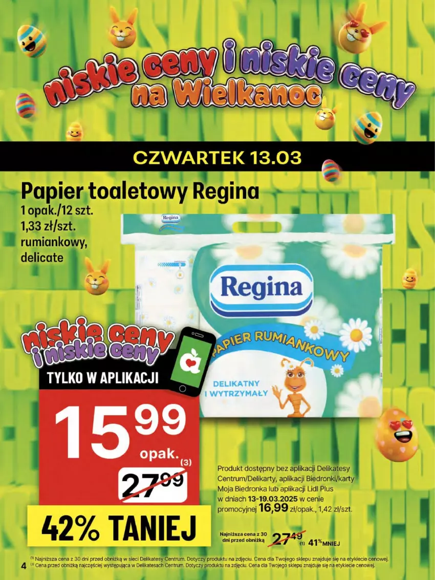 Gazetka promocyjna Delikatesy Centrum - NOWA GAZETKA Delikatesy Centrum od 13 marca! 13-19.03.2025 - ważna 13.03 do 19.03.2025 - strona 4 - produkty: Gin, Papier, Papier toaletowy, Rum