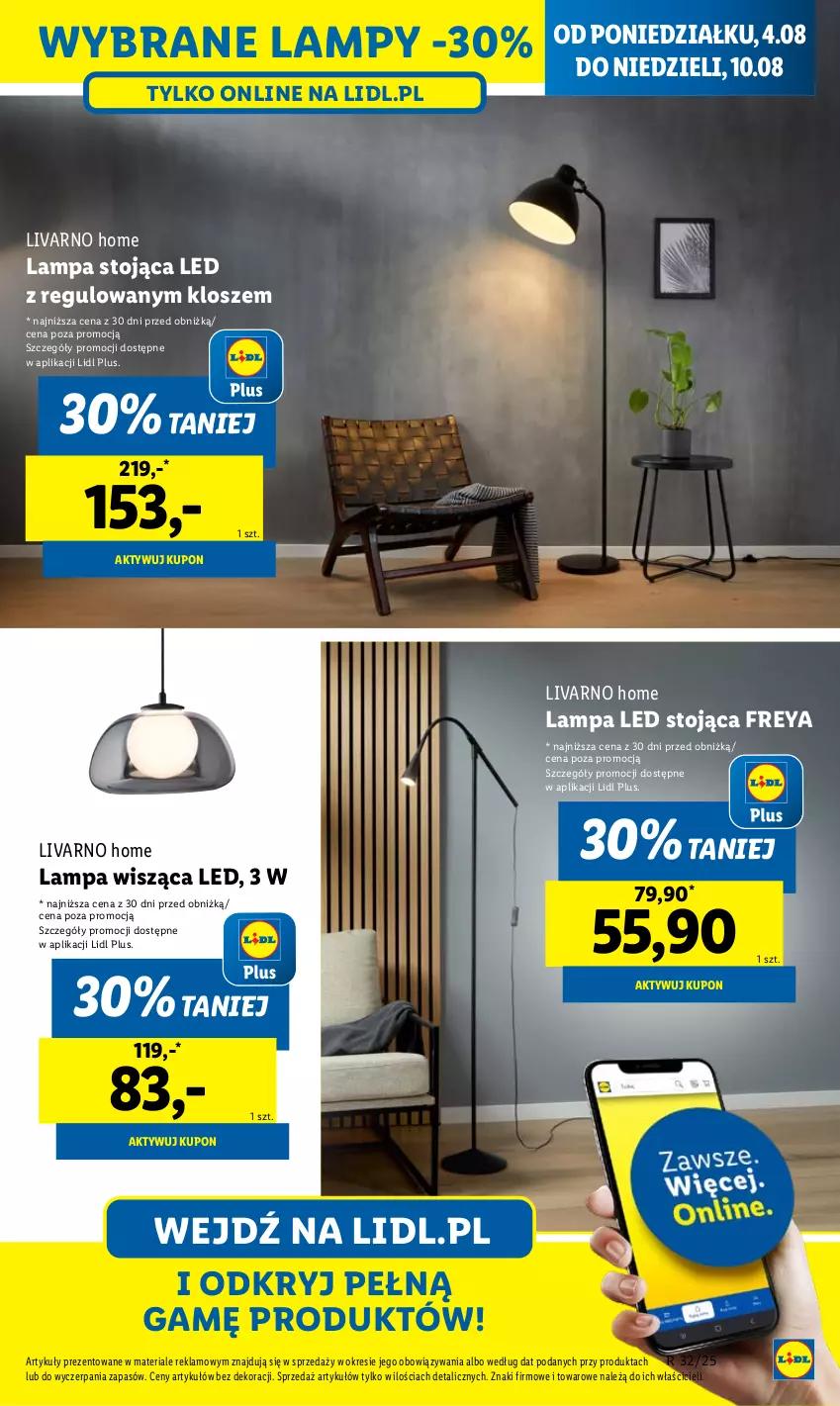 Gazetka promocyjna Lidl - GAZETKA - ważna 04.08 do 10.08.2025 - strona 23 - produkty: Ivar, Lampa, Lampa LED, Lampa wisząca