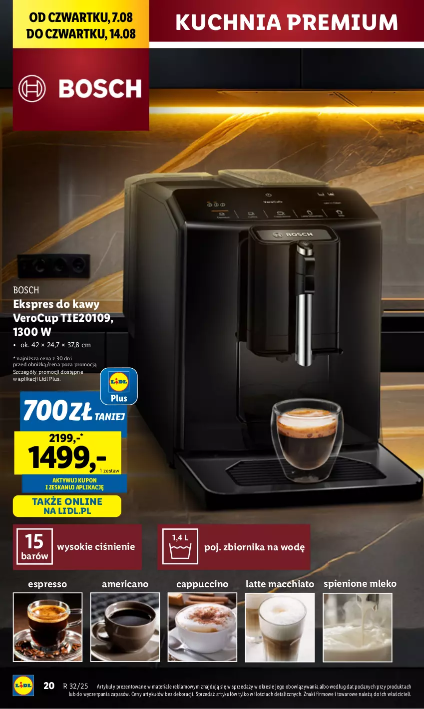 Gazetka promocyjna Lidl - GAZETKA - ważna 04.08 do 10.08.2025 - strona 24 - produkty: Bosch, Cappuccino, Chia, Kuchnia, Mleko, Sok