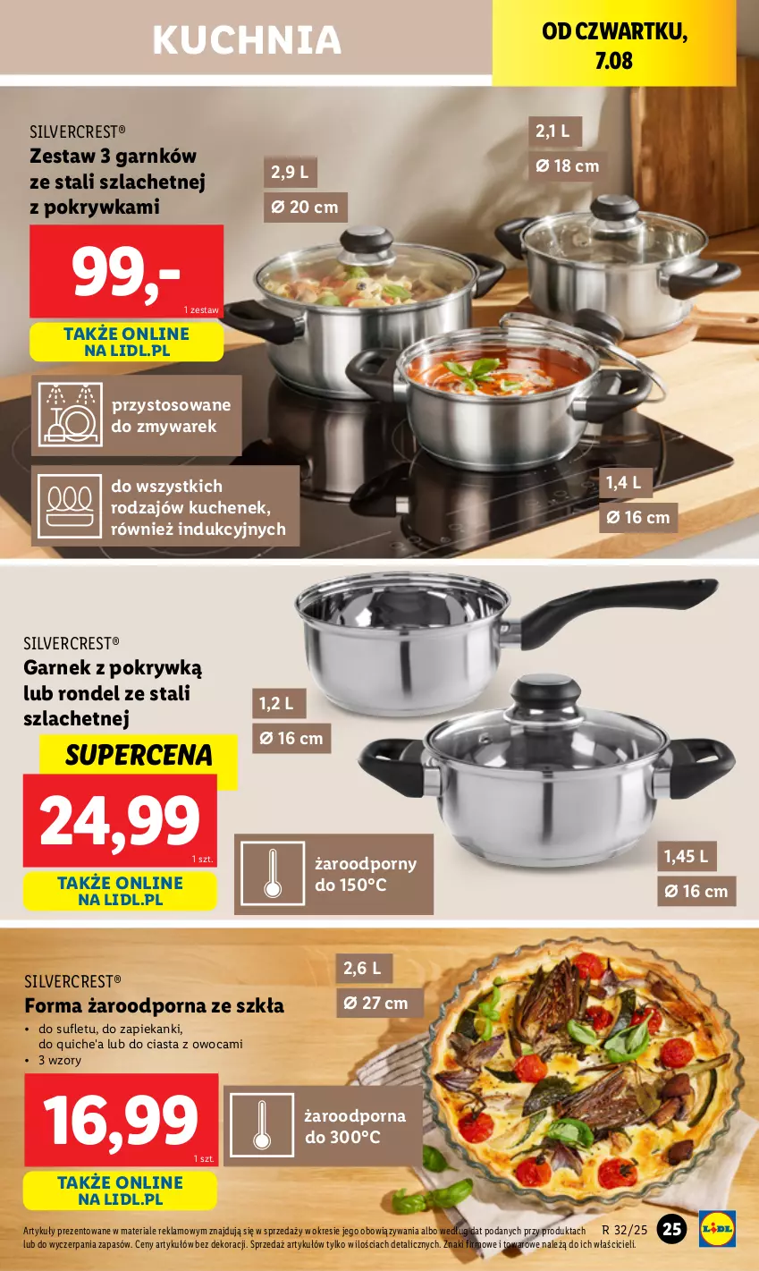 Gazetka promocyjna Lidl - GAZETKA - ważna 04.08 do 10.08.2025 - strona 29 - produkty: Garnek, Kuchnia, Por, Rondel, Silvercrest