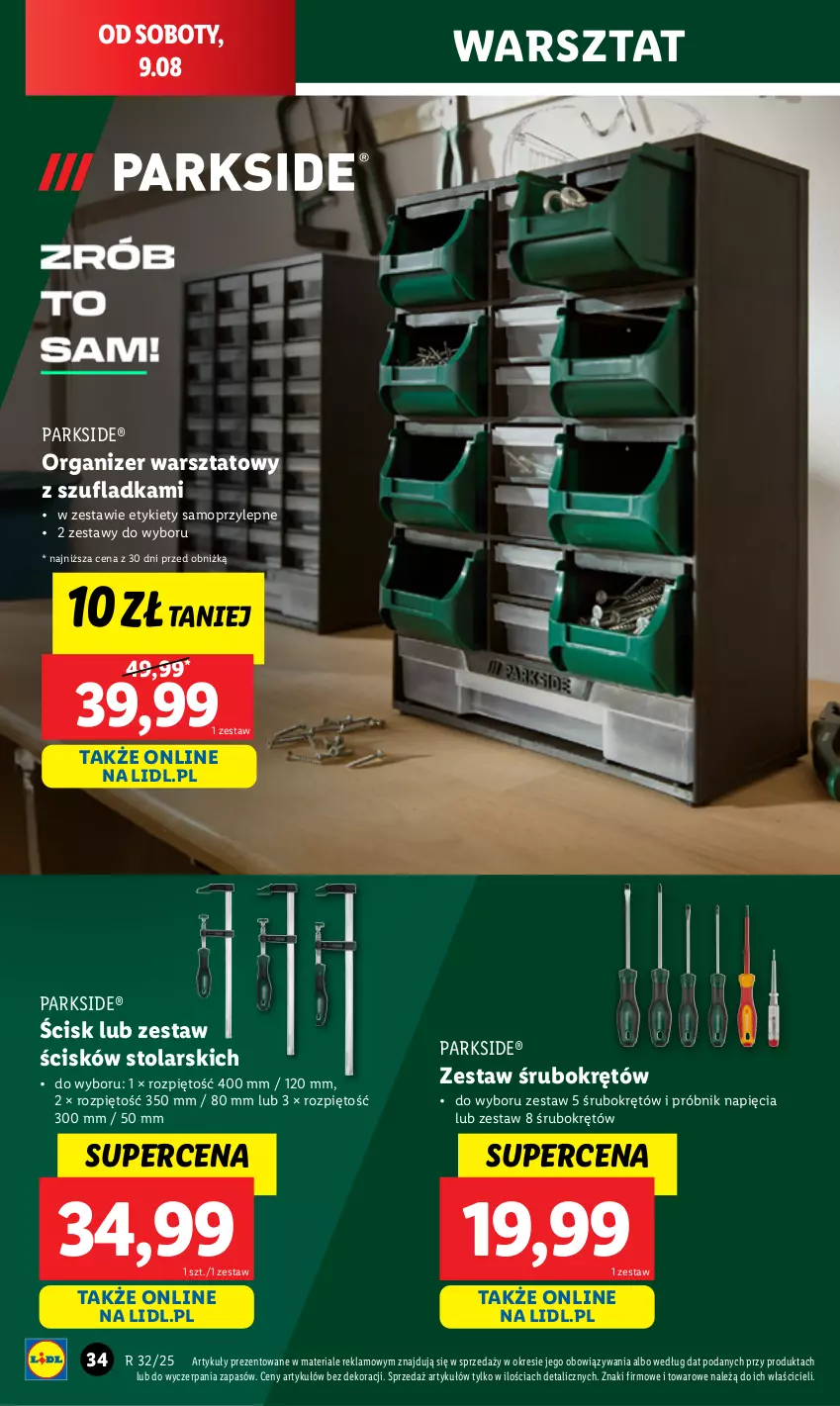 Gazetka promocyjna Lidl - GAZETKA - ważna 04.08 do 10.08.2025 - strona 38 - produkty: Mop, Organizer, Parkside