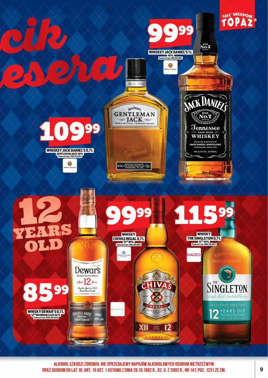 Gazetka promocyjna Topaz - Gazetka - ważna 16.01 do 31.01.2026 - strona 11 - produkty: Bourbon, Whiskey, Whisky