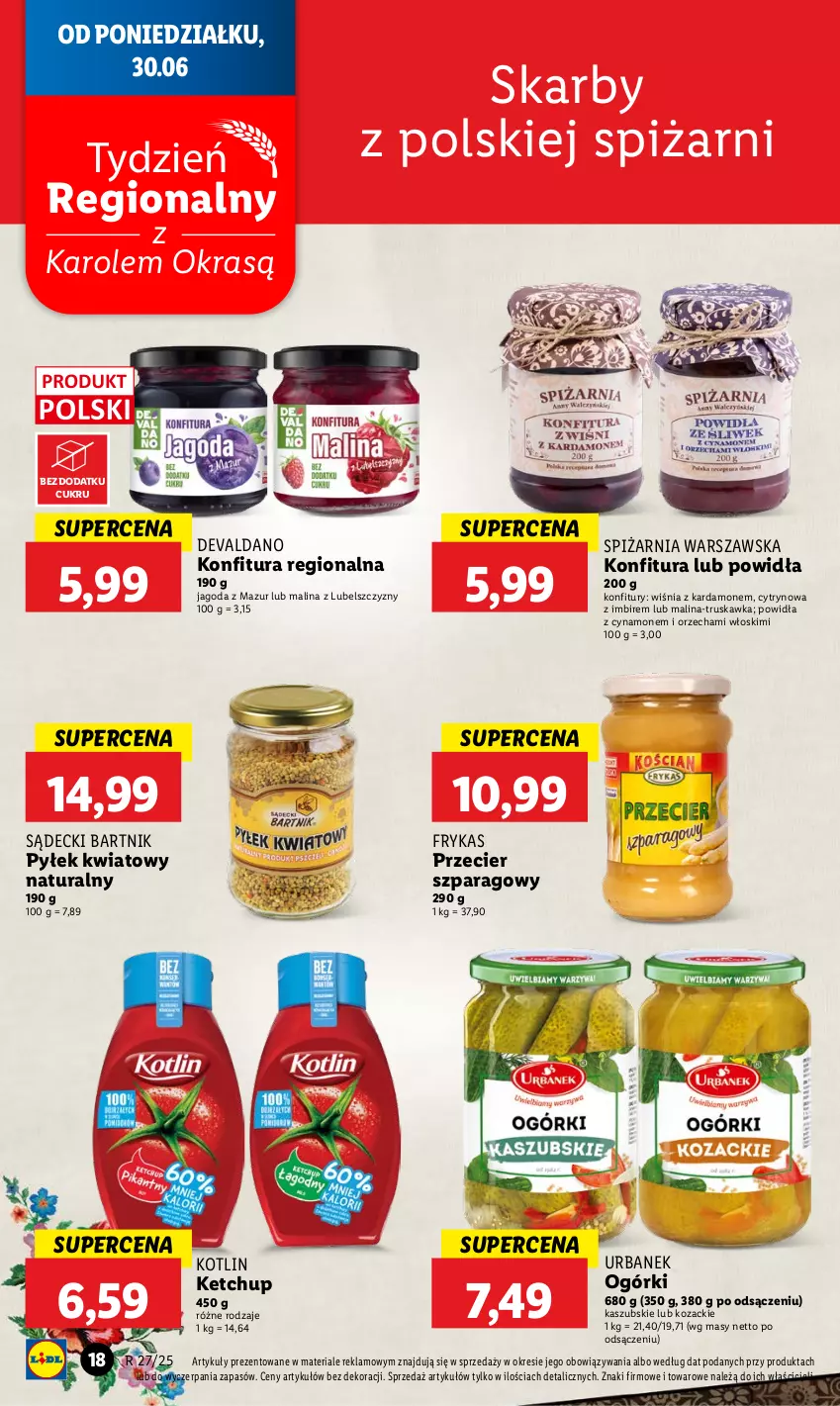 Gazetka promocyjna Lidl - GAZETKA - ważna 30.06 do 02.07.2025 - strona 22 - produkty: Imbir, Ketchup, Konfitura, Kotlin