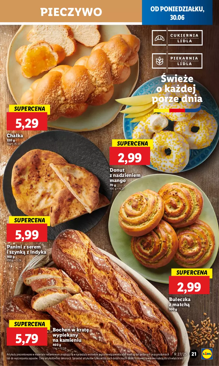 Gazetka promocyjna Lidl - GAZETKA - ważna 30.06 do 02.07.2025 - strona 25 - produkty: Donut, Mango, Piec, Pieczywo, Por, Ser