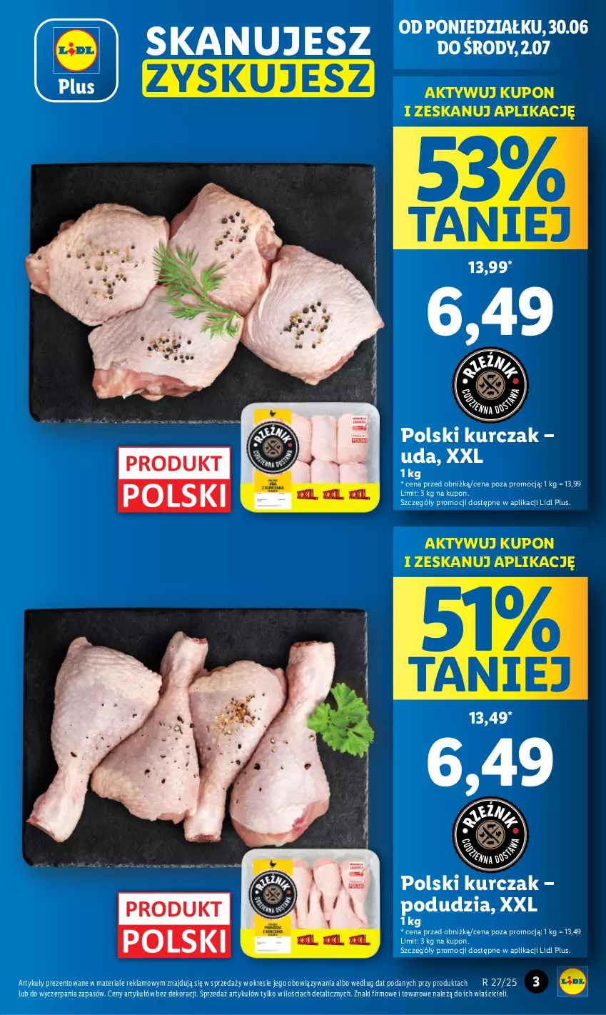 Gazetka promocyjna Lidl - GAZETKA - ważna 30.06 do 02.07.2025 - strona 3 - produkty: Kurczak