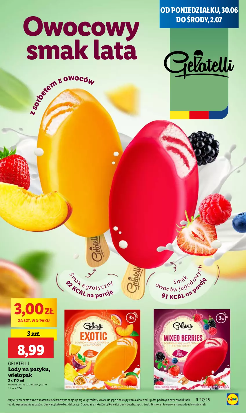 Gazetka promocyjna Lidl - GAZETKA - ważna 30.06 do 02.07.2025 - strona 31 - produkty: Lody, Owoce