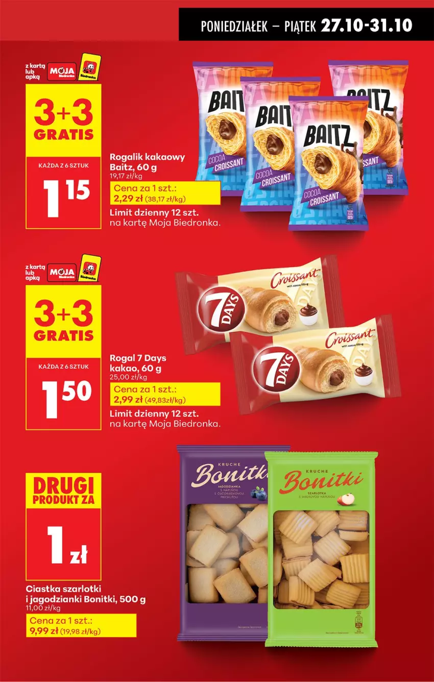 Gazetka promocyjna Biedronka - Od Poniedziałku - ważna 27.10 do 01.11.2025 - strona 11 - produkty: 7 Days, Kakao, Rogal