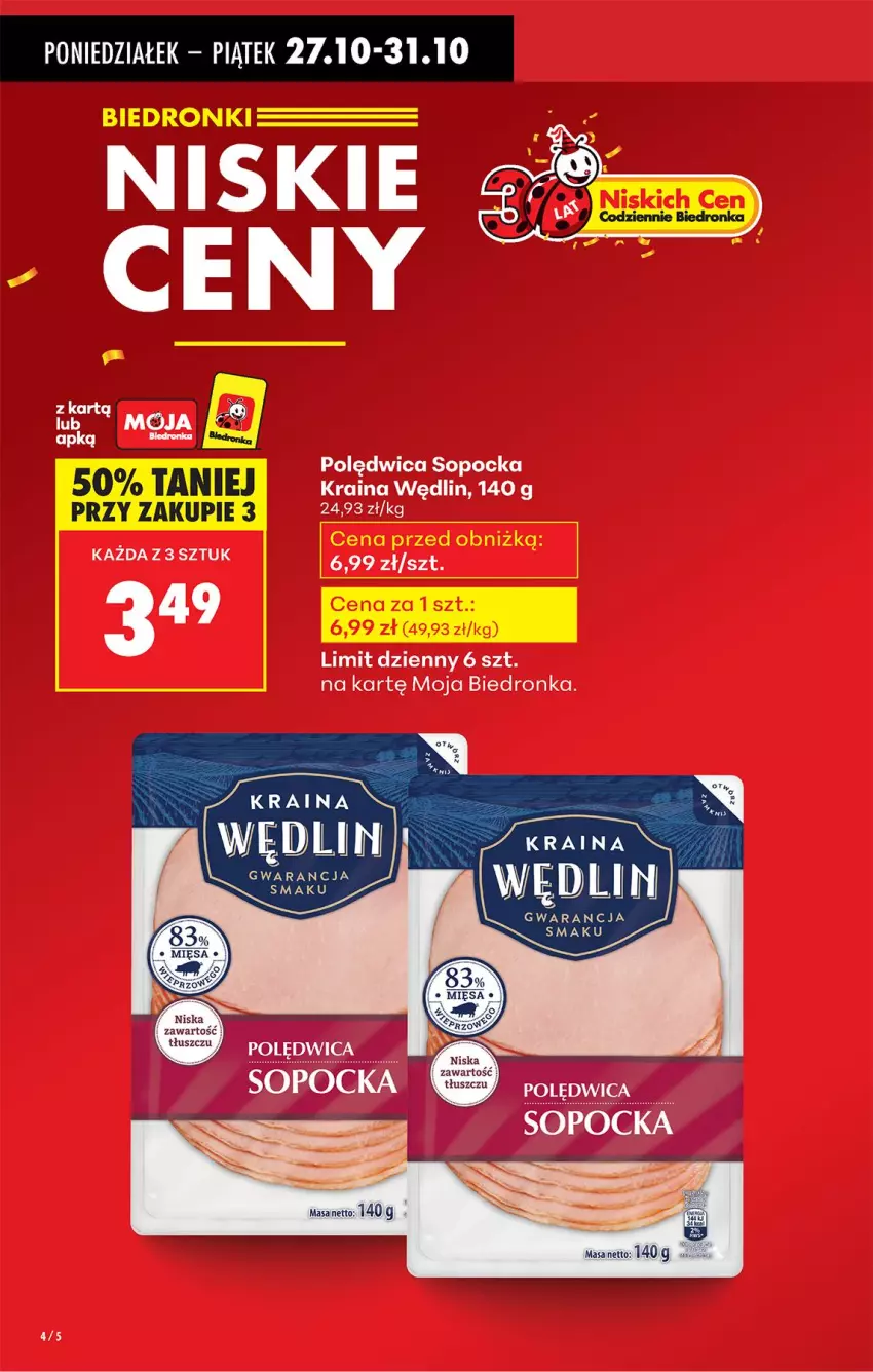 Gazetka promocyjna Biedronka - Od Poniedziałku - ważna 27.10 do 01.11.2025 - strona 6 - produkty: Polędwica