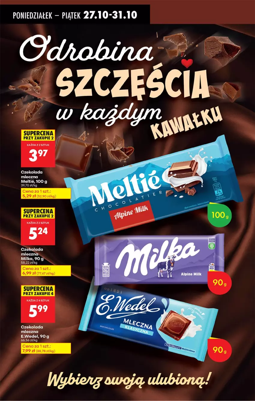 Gazetka promocyjna Biedronka - Od Poniedziałku - ważna 27.10 do 01.11.2025 - strona 63 - produkty: Czekolada, Czekolada mleczna, Milka, Ser