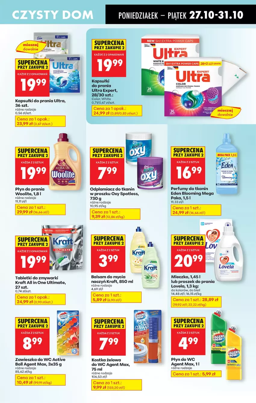 Gazetka promocyjna Biedronka - Od Poniedziałku - ważna 27.10 do 01.11.2025 - strona 79 - produkty: Balsam do mycia naczyń, Do mycia naczyń, Fa, Kapsułki do prania, Lovela, Mleczko, Odplamiacz, Perfum, Płyn do prania, Płyn do wc, Proszek do prania, Ser, Tablet, Tabletki do zmywarki, Woolite, Zawieszka do wc, Zmywarki