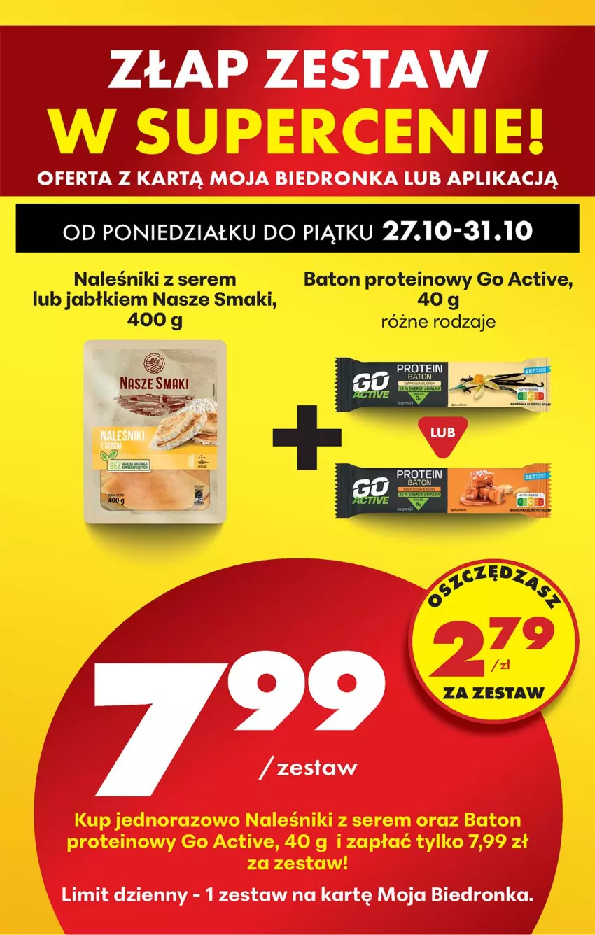 Gazetka promocyjna Biedronka - Od Poniedziałku - ważna 27.10 do 01.11.2025 - strona 85 - produkty: Baton, Naleśniki, Ser