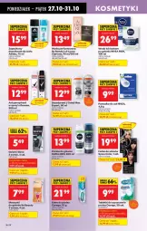 Gazetka promocyjna Biedronka - Od Poniedziałku - Gazetka - ważna od 01.11 do 01.11.2025 - strona 74 - produkty: Woda perfumowana, Nivea Men, Corega, Rexona, Dezodorant, Tablet, Perfum, Adidas, Pianka do golenia, Syoss, Be Be, Woda, Antyperspirant, Nivea, Farba do włosów, Fa
