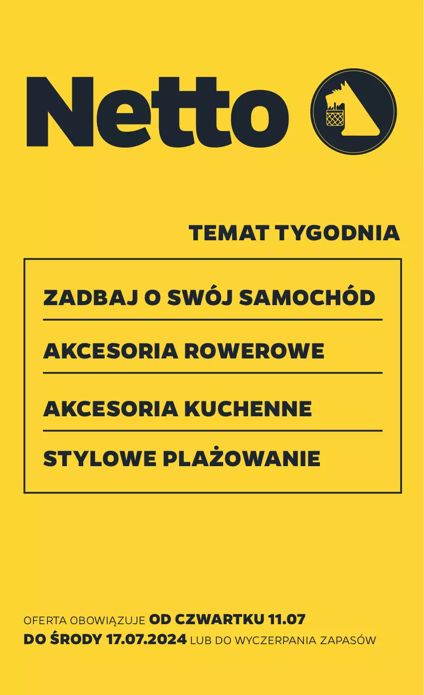 Gazetka promocyjna Netto - Od Czwartku Przemysłowa - ważna 11.07 do 17.07.2024 - strona 1 - produkty: Rower, Samochód