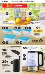 Gazetka promocyjna Netto - Od Czwartku Przemysłowa - Gazetka - ważna od 17.07 do 17.07.2024 - strona 6 - produkty: Młynek do kawy, Por, Gra, Dzbanek, Czajnik elektryczny, Czajnik, Młynek, Pojemnik, Szklanka, Cappuccino