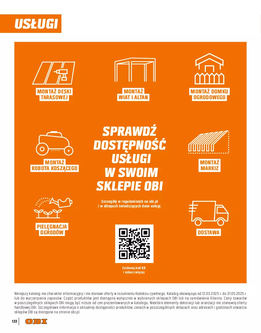 Gazetka promocyjna Obi - Gazetka OBI - ważna 09.04 do 31.10.2025 - strona 122 - produkty: Dres, Kosz, Robot