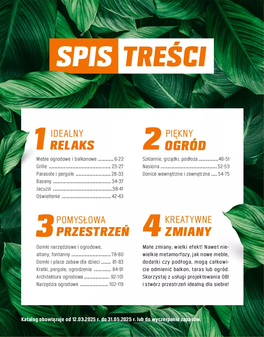Gazetka promocyjna Obi - Gazetka OBI - ważna 09.04 do 31.10.2025 - strona 3 - produkty: Dzieci, Grill, Meble, Ogród, Parasol