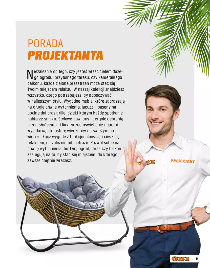 Gazetka promocyjna Obi - Gazetka OBI - ważna 09.04 do 31.10.2025 - strona 5 - produkty: Grill, Kamera, Meble, Ogród, Por