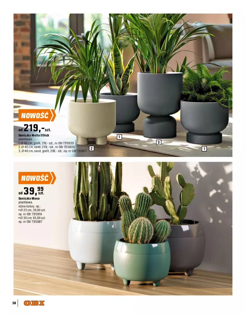 Gazetka promocyjna Obi - Gazetka OBI - ważna 09.04 do 31.10.2025 - strona 58 - produkty: Gra, Kwietnik, Por, Sok
