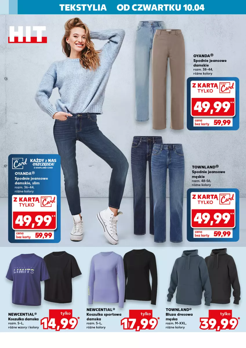 Gazetka promocyjna Kaufland - Kaufland - ważna 14.04 do 15.04.2025 - strona 18 - produkty: Bluza, Bluza dresowa, Dres, Kosz, Koszulka, Koszulka sportowa, Por, Spodnie, Spodnie jeans, Sport