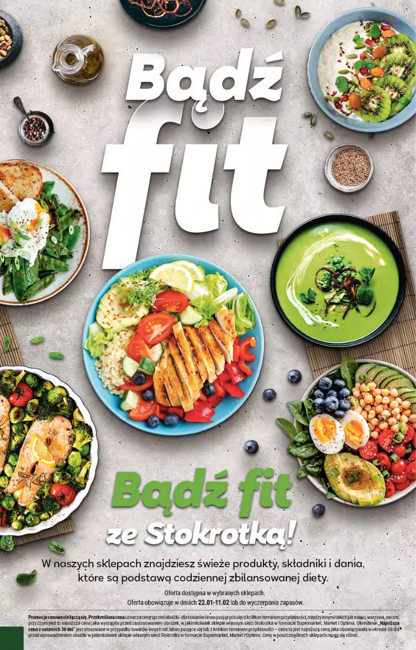 Gazetka promocyjna Stokrotka - Supermarket - ważna 05.02 do 11.02.2026 - strona 22 - produkty: Anew, Mięso, Optima, Owoce, Warzywa