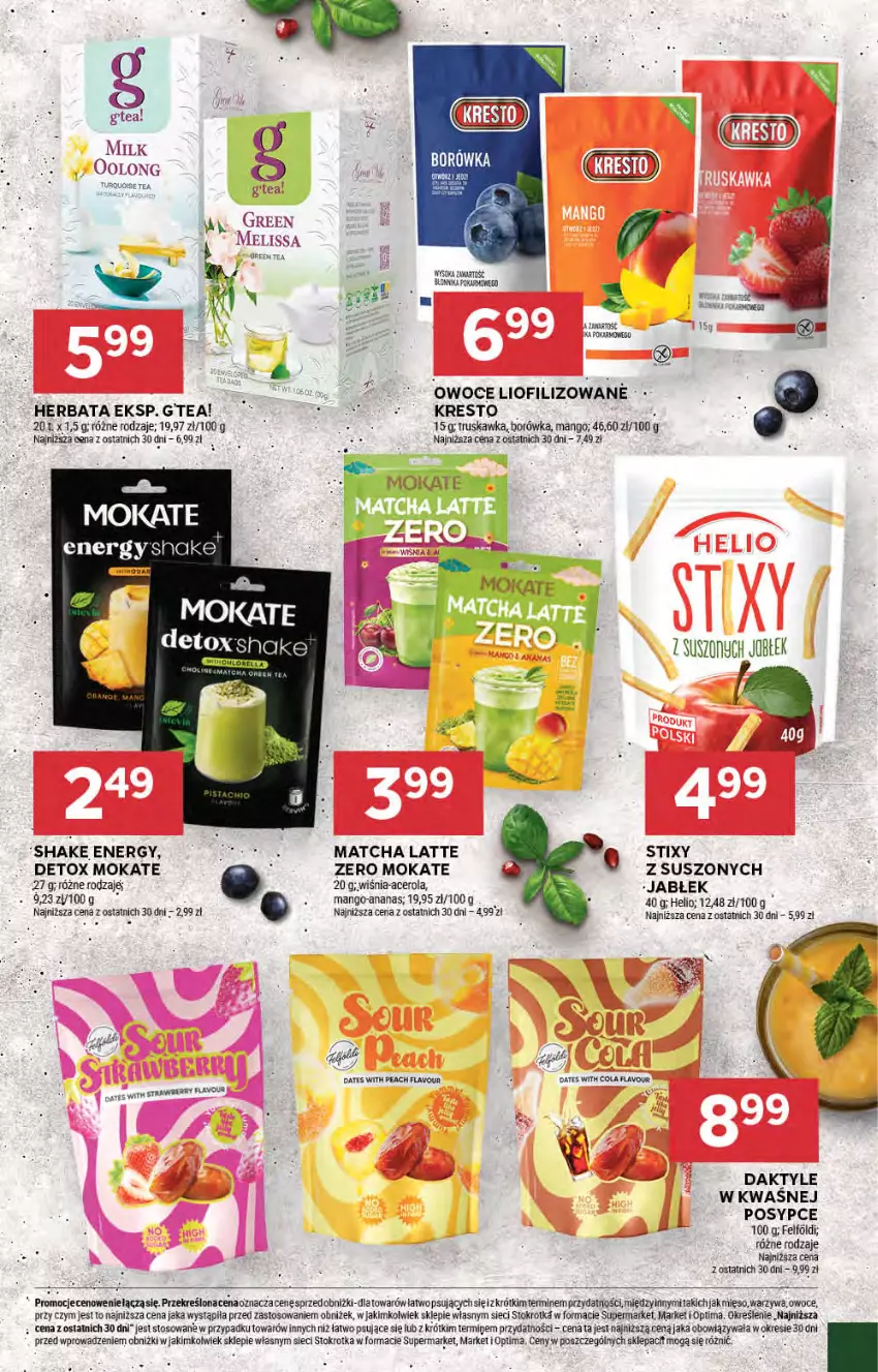 Gazetka promocyjna Stokrotka - Supermarket - ważna 05.02 do 11.02.2026 - strona 29 - produkty: Acer, Ananas, Borówka, Daktyle, Helio, Herbata, Mango, Mięso, Optima, Owoce, Warzywa