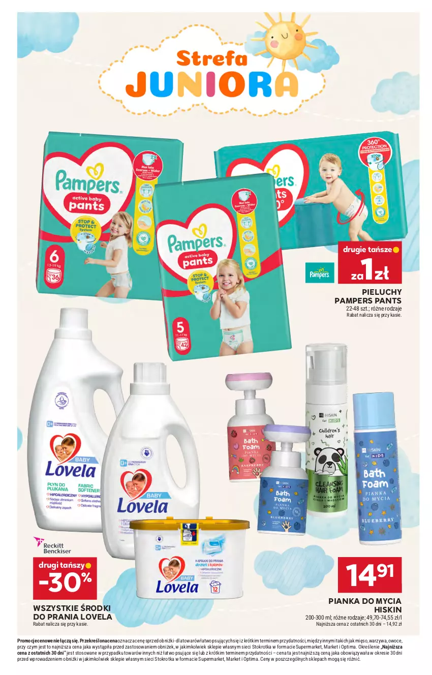 Gazetka promocyjna Stokrotka - Supermarket - ważna 05.02 do 11.02.2026 - strona 37 - produkty: Lovela, Mięso, Optima, Owoce, Pampers, Pieluchy, Warzywa